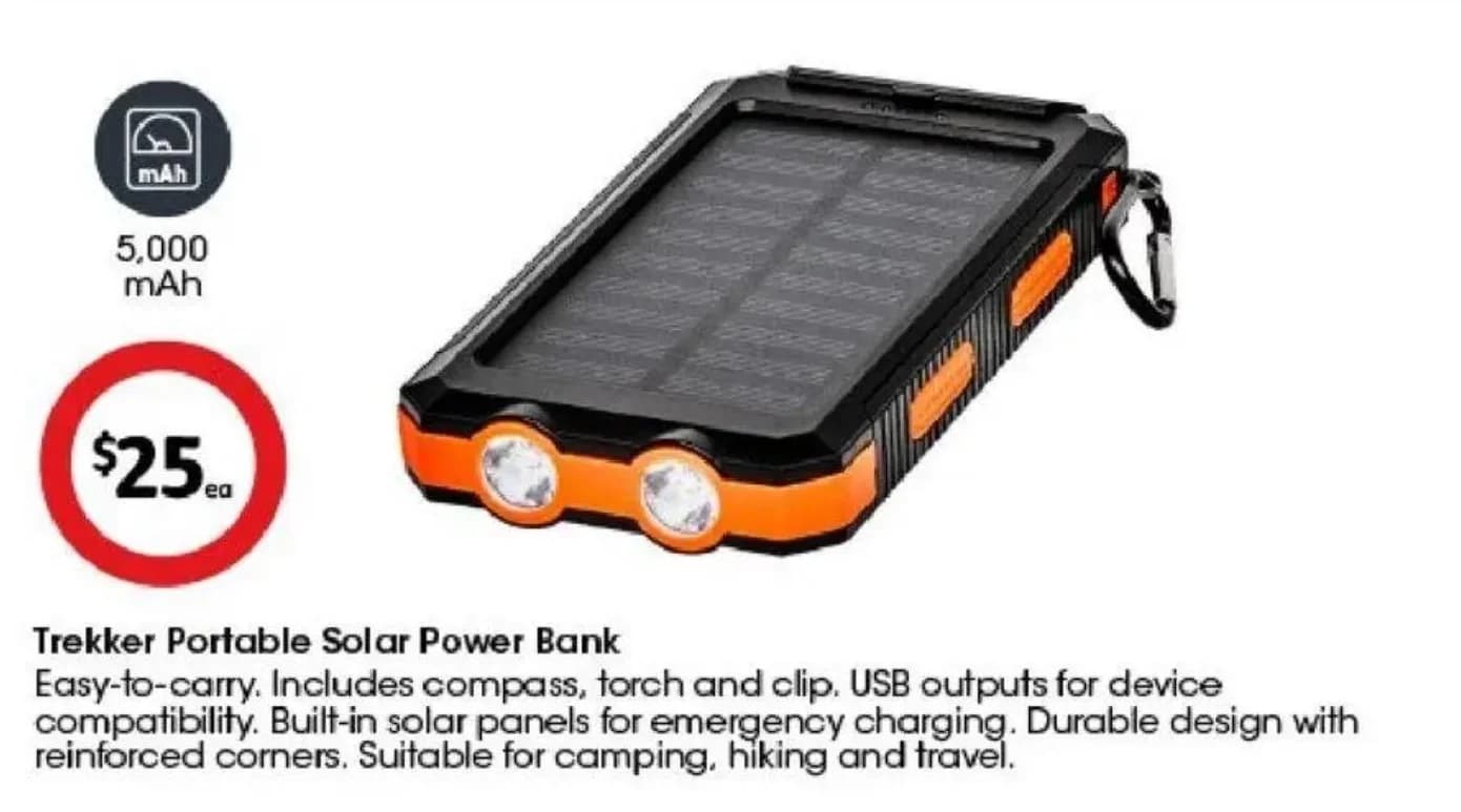 Trekker Portable Solar Power Bank