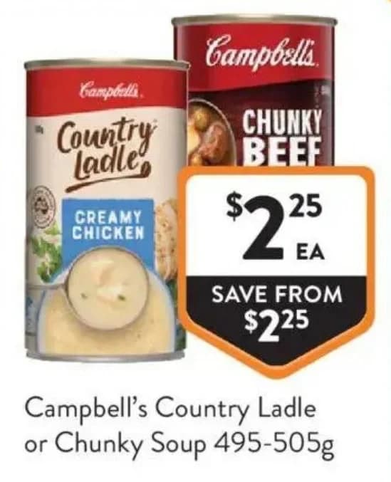 Campbell's Country Ladle or Chunky Soup