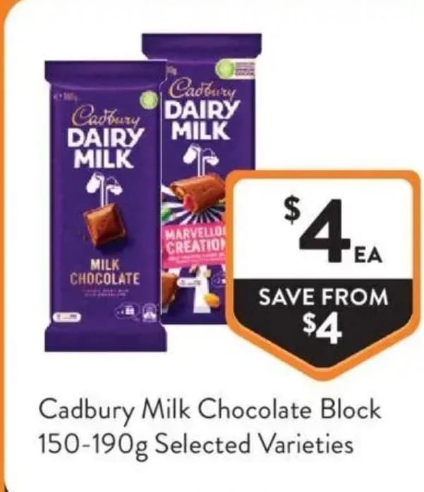 Cadbury Milk Chocolate Block