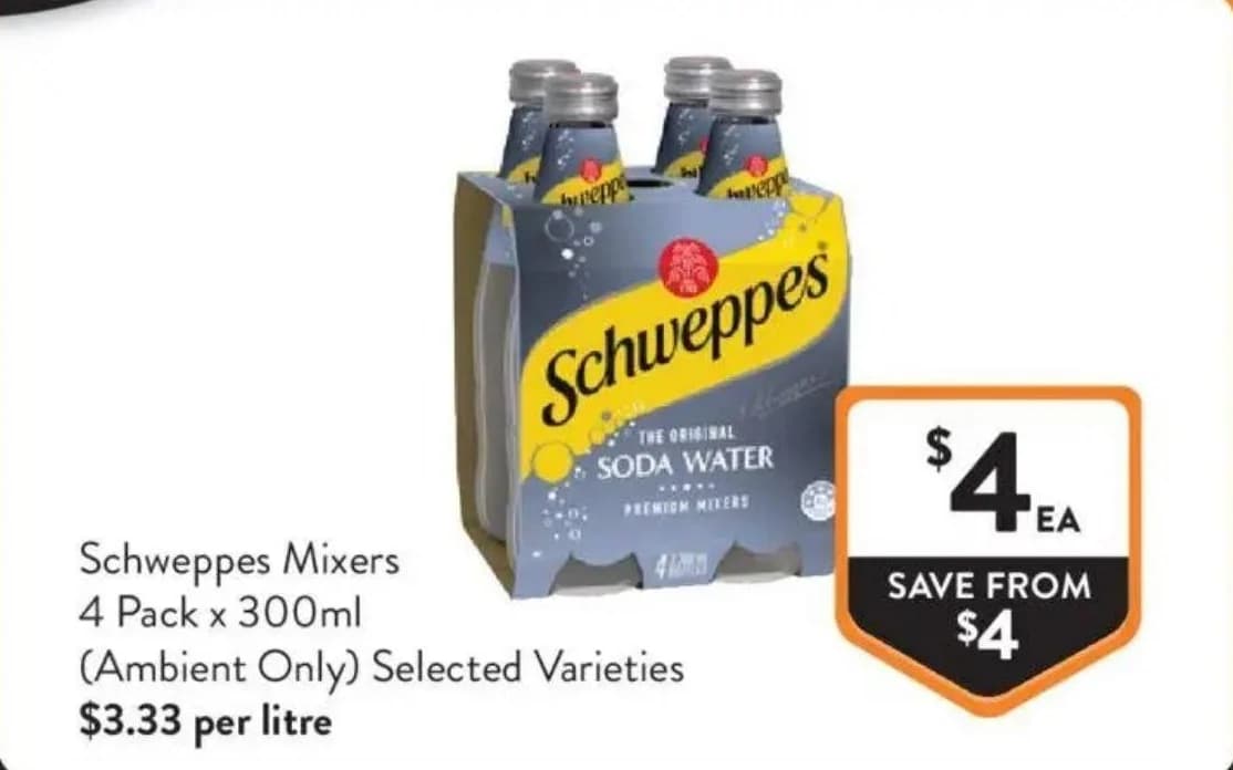 SCHWEPPES MIXERS